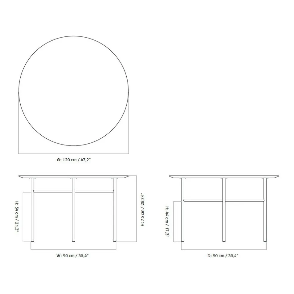 Snaregade Esstisch Ø 120cm
