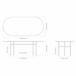 Snaregade Esstisch oval