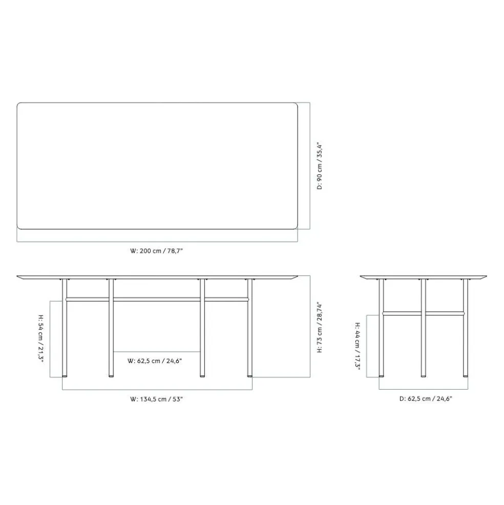 Snaregade Esstisch 200x90cm