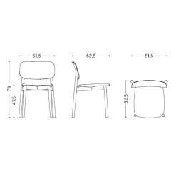 Soft Edge 60 Stuhl 4er Set