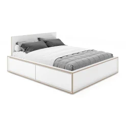 Spaze Doppelbett mit hohem Kopfteil 160x200cm