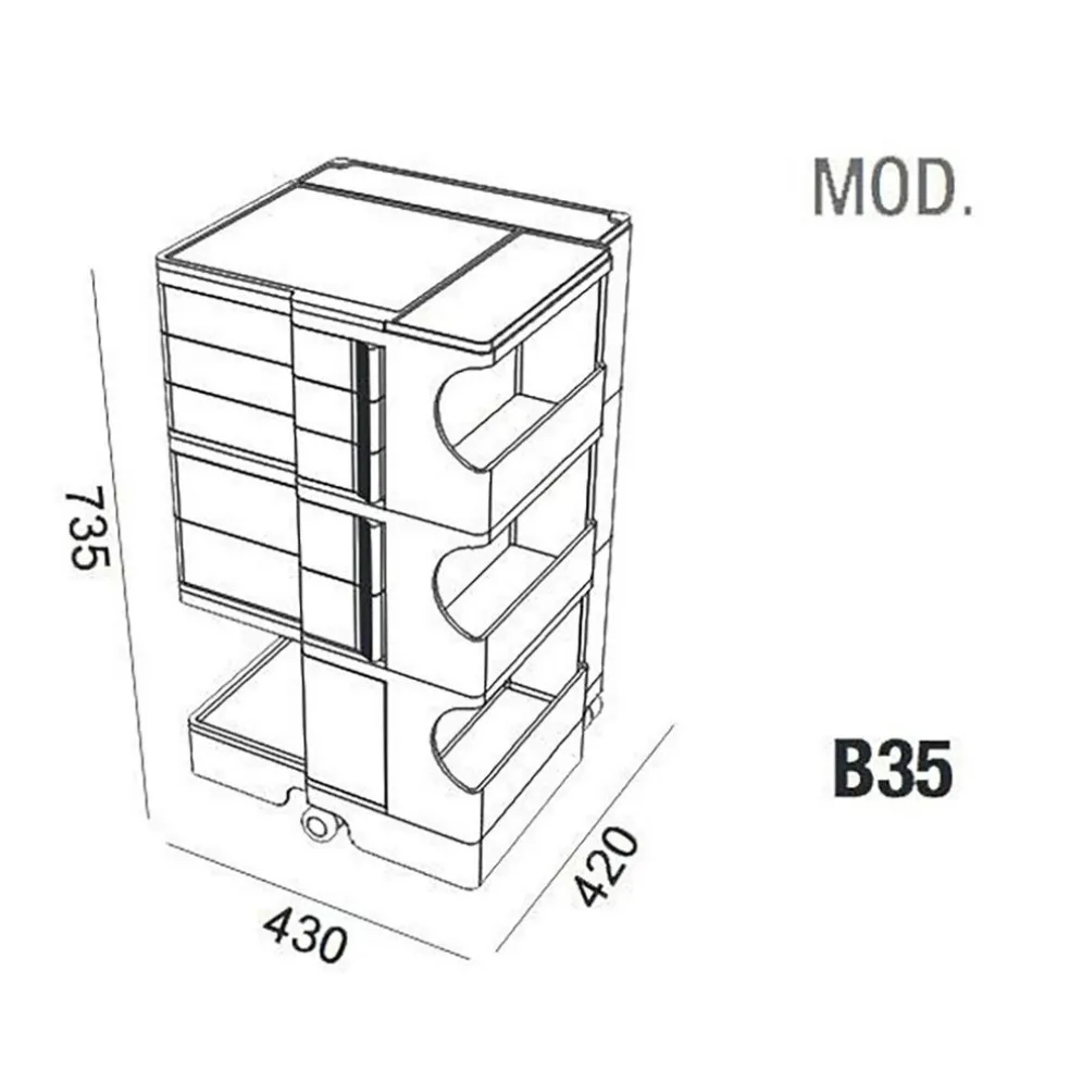 Special Edition Boby 3/5 Rollcontainer M