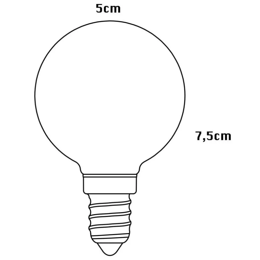 Sphere I LED E14 GLOBE 360° 4,6W => 25W Dim To Warm