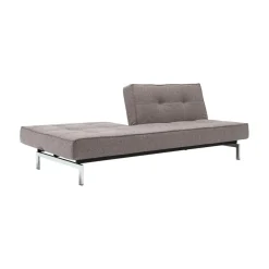 Splitback Schlafsofa Chrom 210x89cm