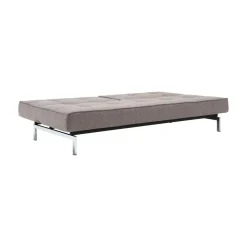 Splitback Schlafsofa Chrom 210x89cm