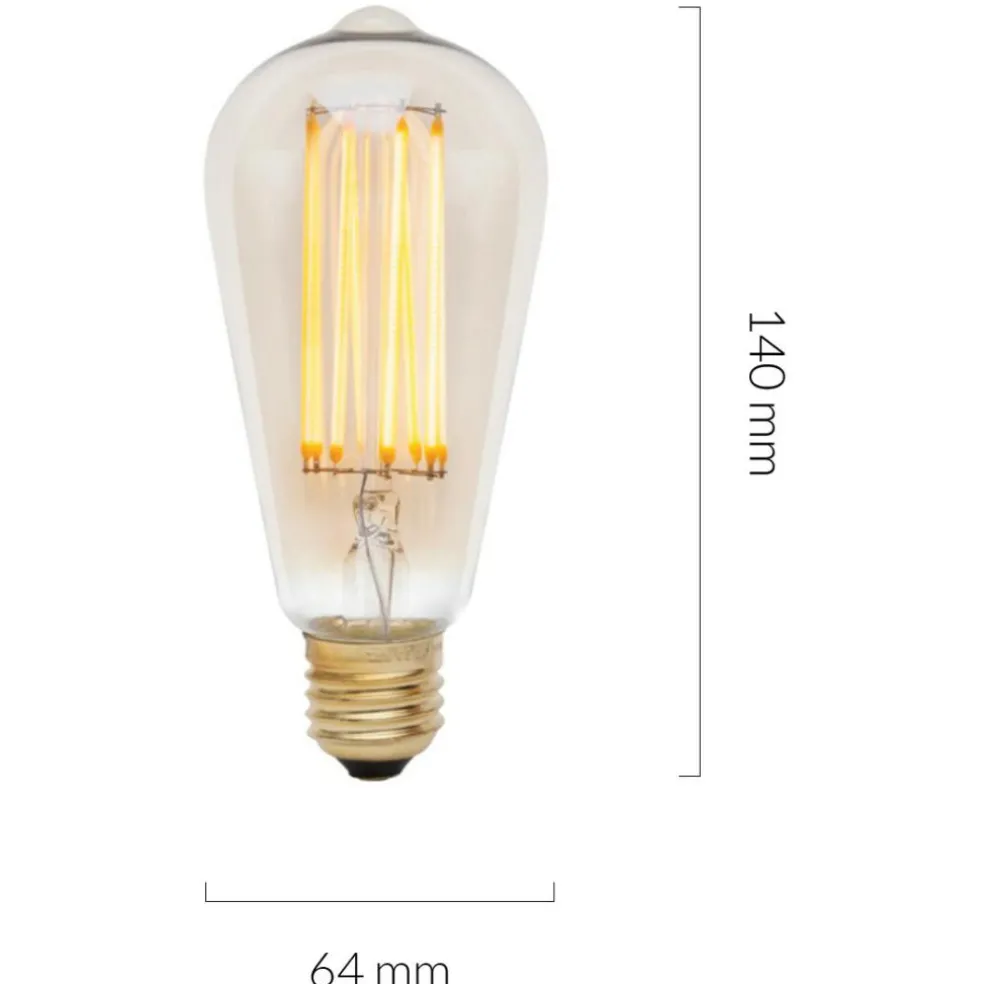 Squirrel Cage LED E27 BIRNE FILAMENT 360° 3W => 24W