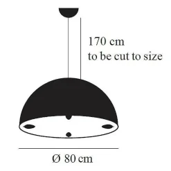 Stchu-Moon 02 Pendelleuchte Ø80cm