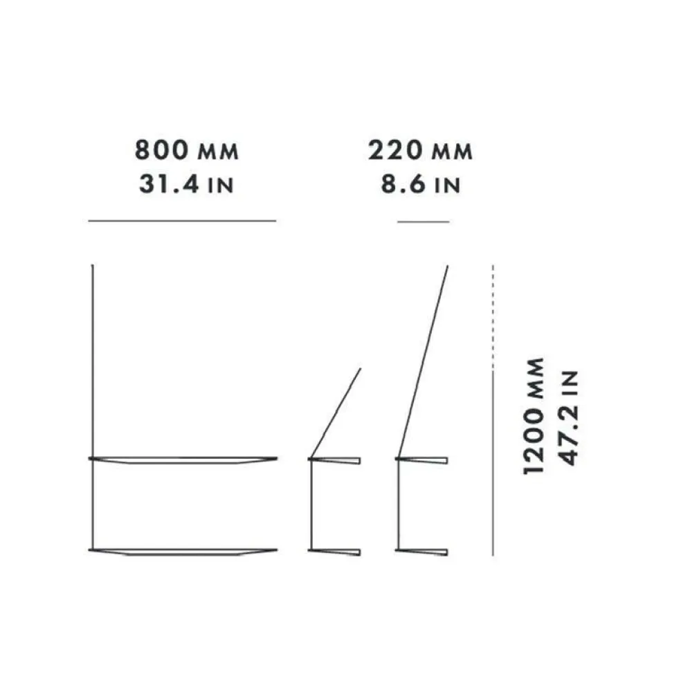 Stedge Wandregal 80cm
