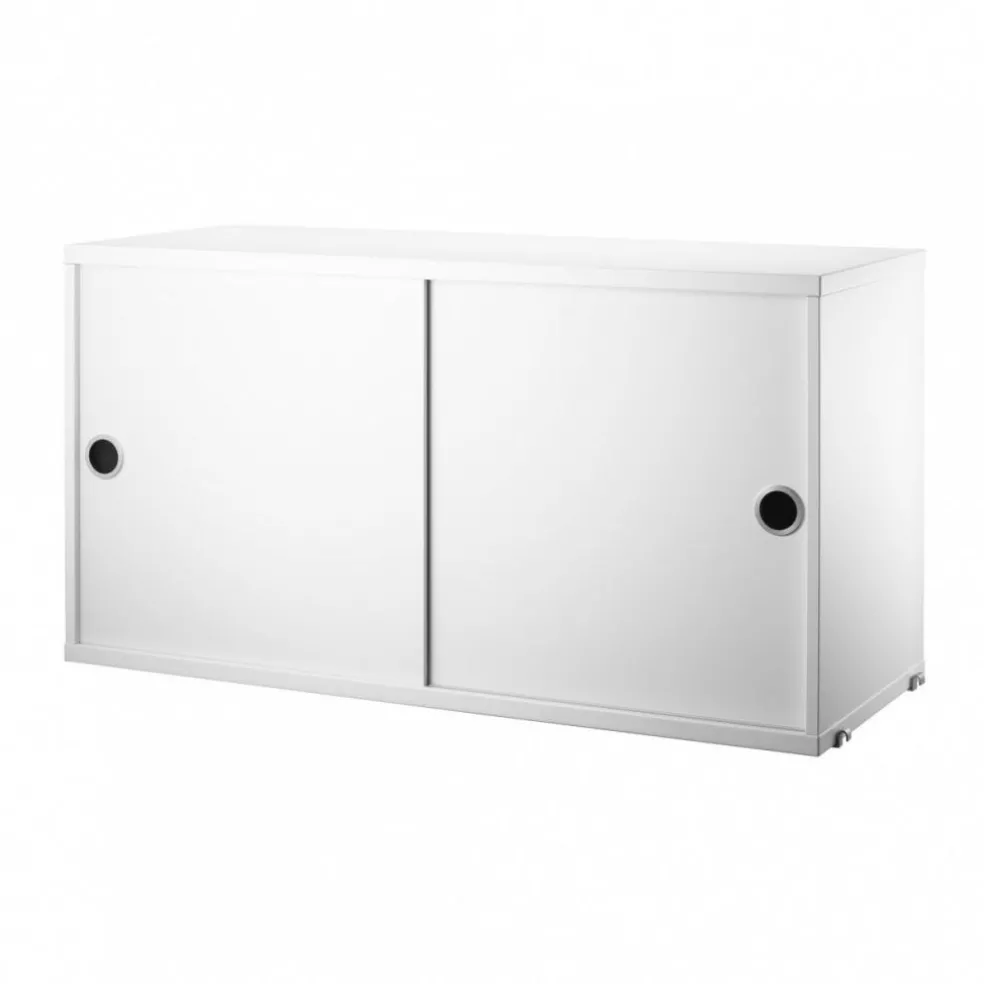 String System Hängeschrank mit Schiebetüren Tiefe 30cm