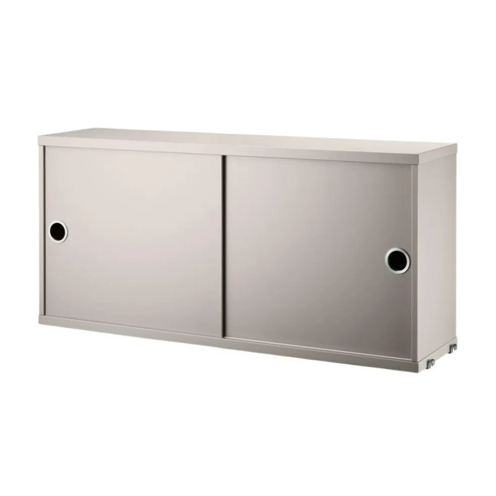 String System Hängeschrank mit Schiebetüren Tiefe 20cm