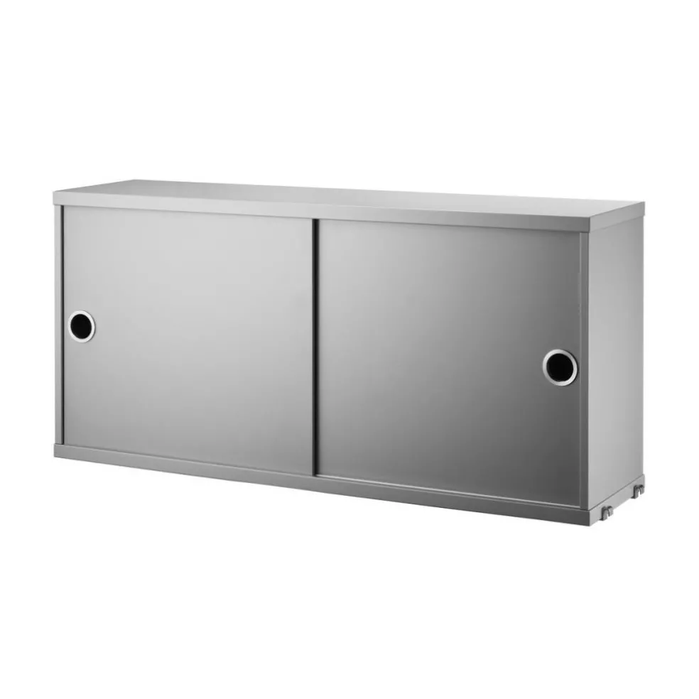 String System Hängeschrank mit Schiebetüren Tiefe 20cm