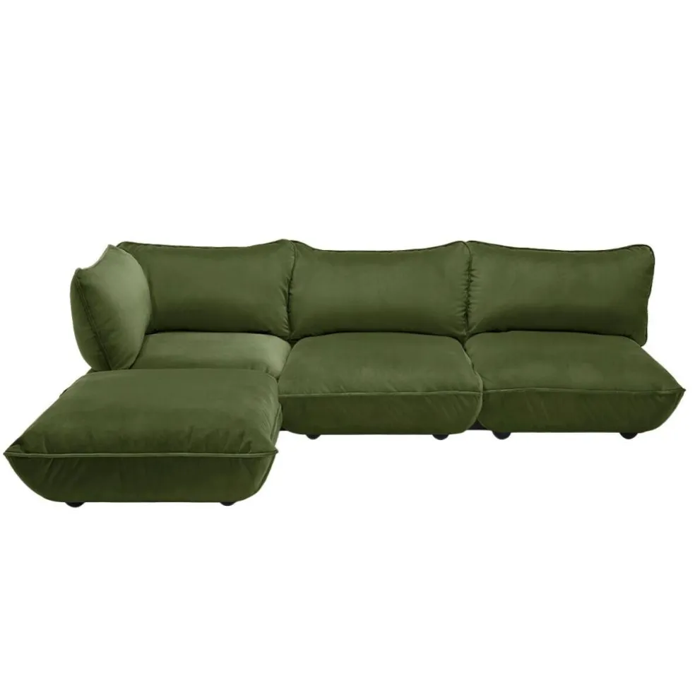 Sumo Ecksofa links/rechts Samt