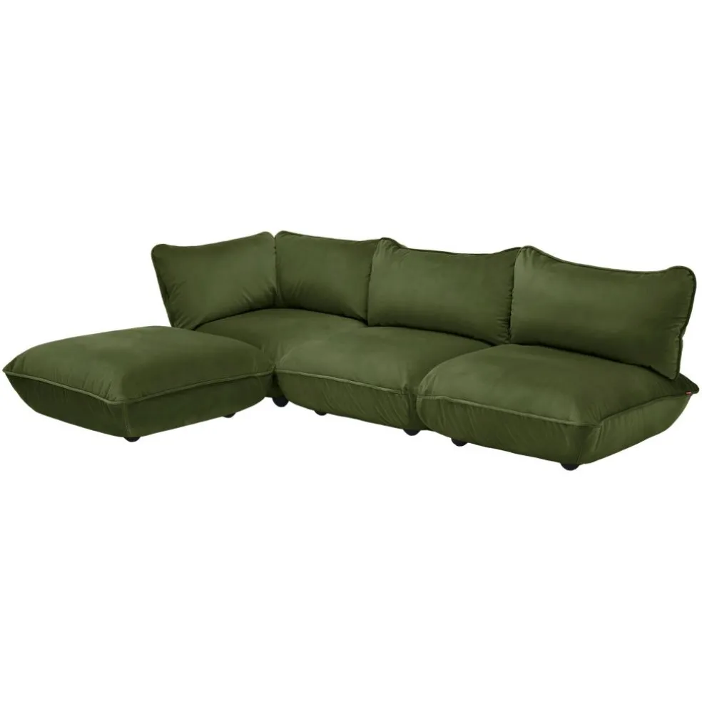 Sumo Ecksofa links/rechts Samt