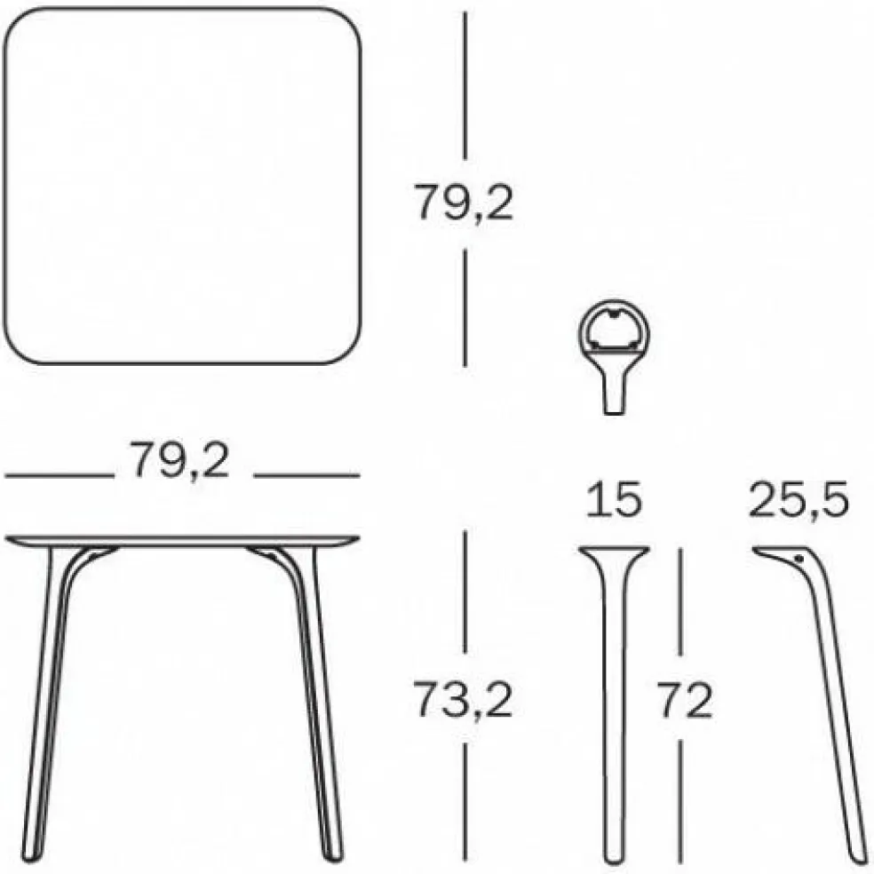 Table First Outdoor Tisch rechteckig