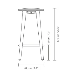 The Socialite Barhocker H 67,5cm