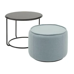 Tom Hocker/Pouf mit Beistelltisch