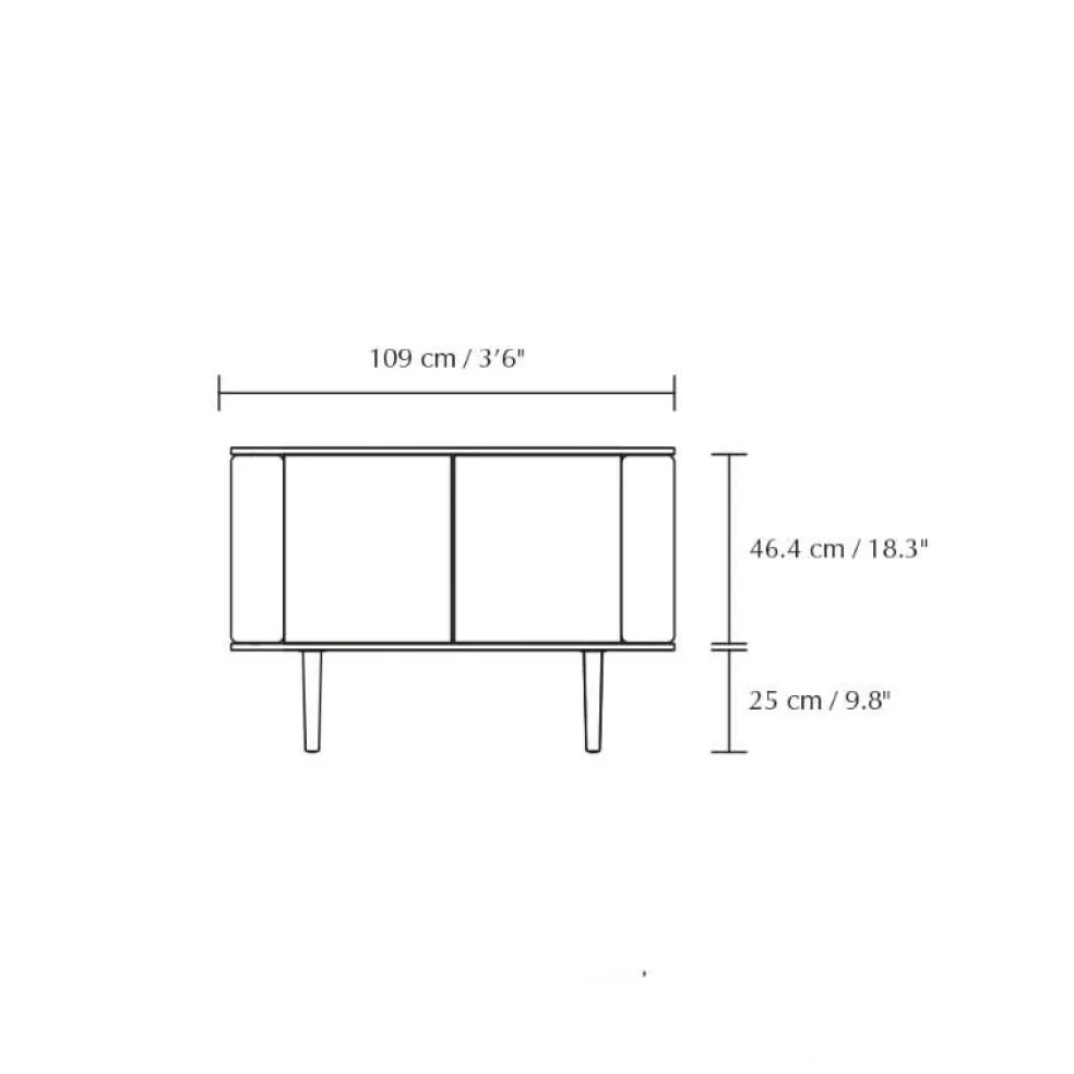 Treasures Sideboard mit 2 Türen