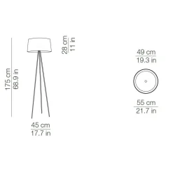 Tripod Stehleuchte