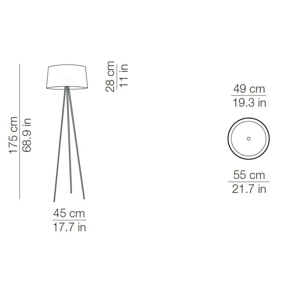 Tripod Stehleuchte