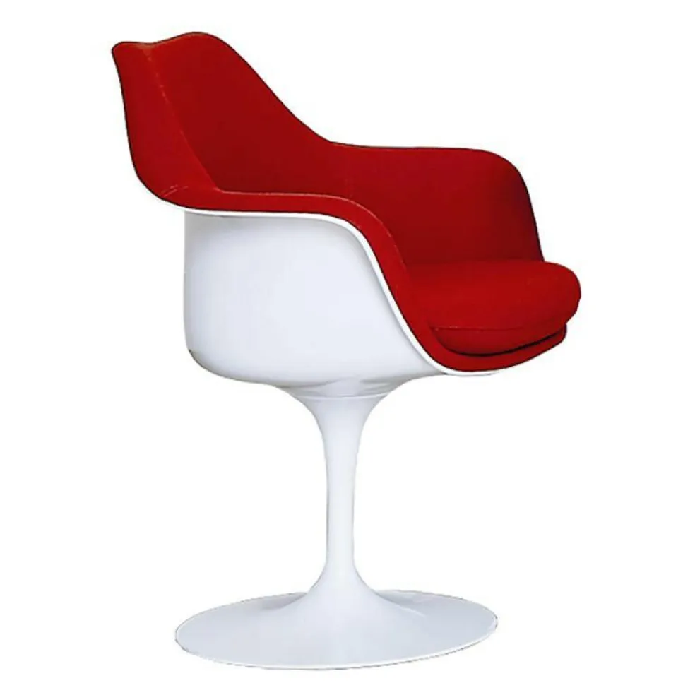 Tulip Saarinen Armlehnstuhl vollgepolstert drehbar