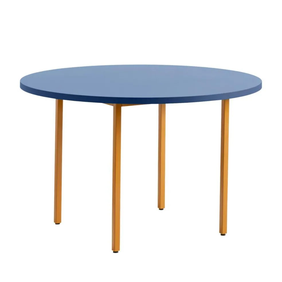 Two-Colour Esstisch Gestell Ocker Ø120cm