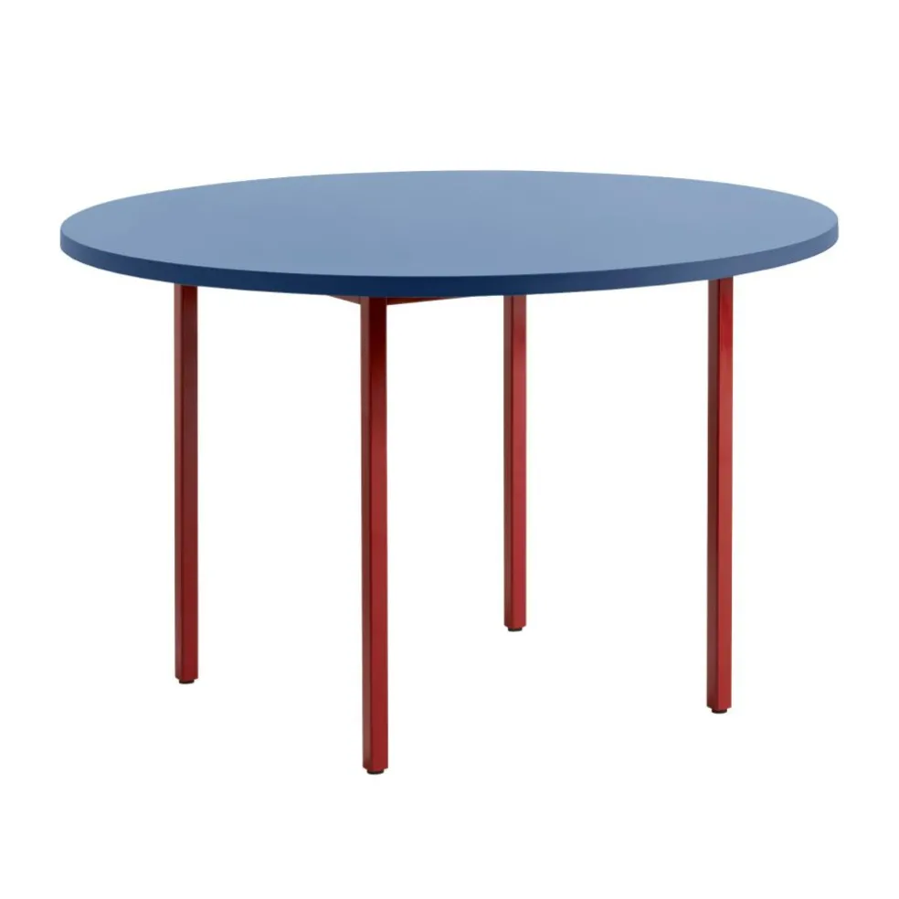 Two-Colour Esstisch Gestell Kastanienrot Ø120cm