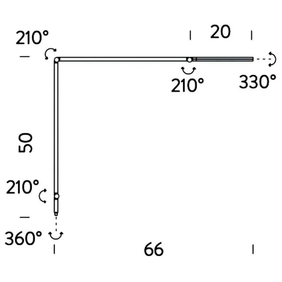 Untitled Linear LED Schreibtischleuchte mit Klemme