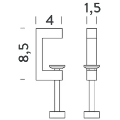 Untitled Linear LED Schreibtischleuchte mit Klemme