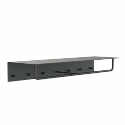 Unu Wandgarderobe mit 6 Haken & Stange
