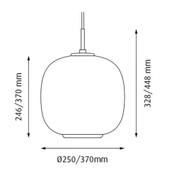 VL45 Radiohus Pendelleuchte Ø 25cm