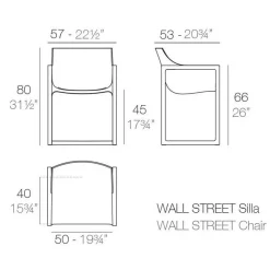 Wall Street Armlehnstuhl 2er Set