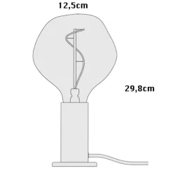 Walnut Knuckle Tischleuchte mit Voronoi I LED E27 2W =><noscript><img width=