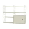 Wandregal mit Schrankelement 116x100x30cm