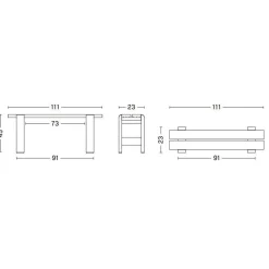 Weekday Gartenbank 111cm