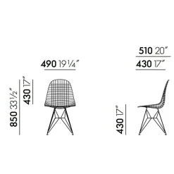 Wire Chair DKR Stuhl