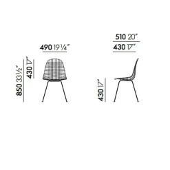 Wire Chair DKX-5 Stuhl
