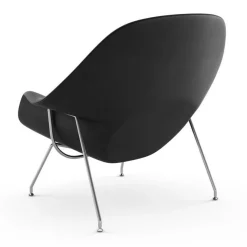 Womb Chair Relax Gestell verchromt Leder