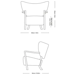 Wulff ATD2 Lounge Chair Gestell Walnuss