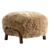 Wulff ATD3 Pouf Gestell Walnuss