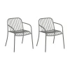 Yua Wire Outdoor Armlehnstuhl 2er Set