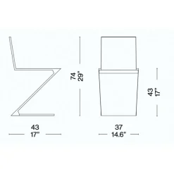 Zig Zag Stuhl